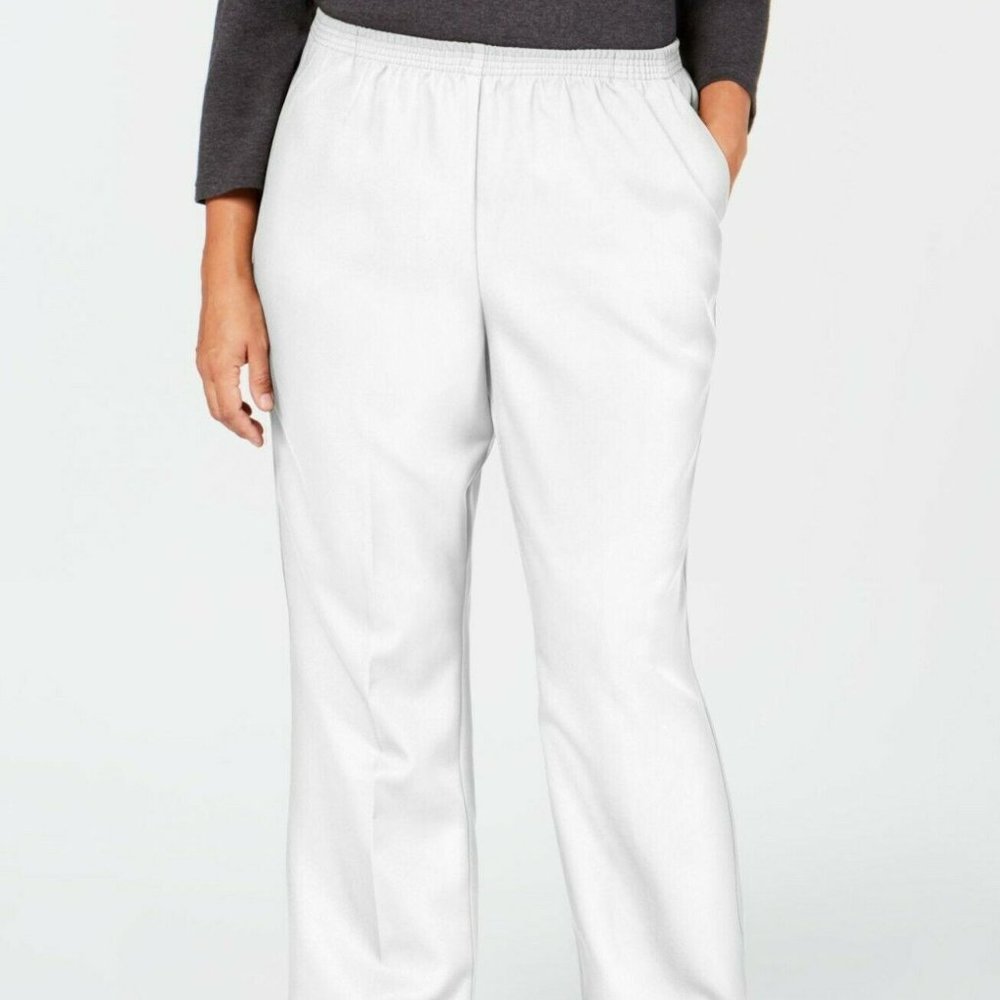 Karen Scott Plus Size Mid Rise Classic Pull On Pan
